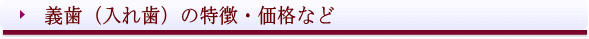 西条市 入れ歯 東予歯科 義歯(入れ歯)の特徴・価格など